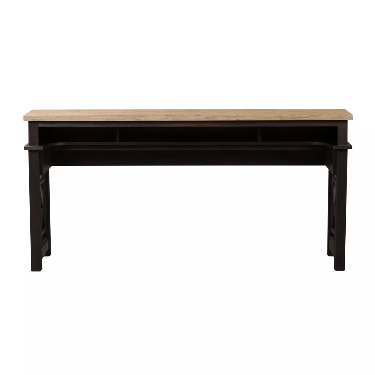 Heatherbrook - Console Bar Table - Charcoal & Ash