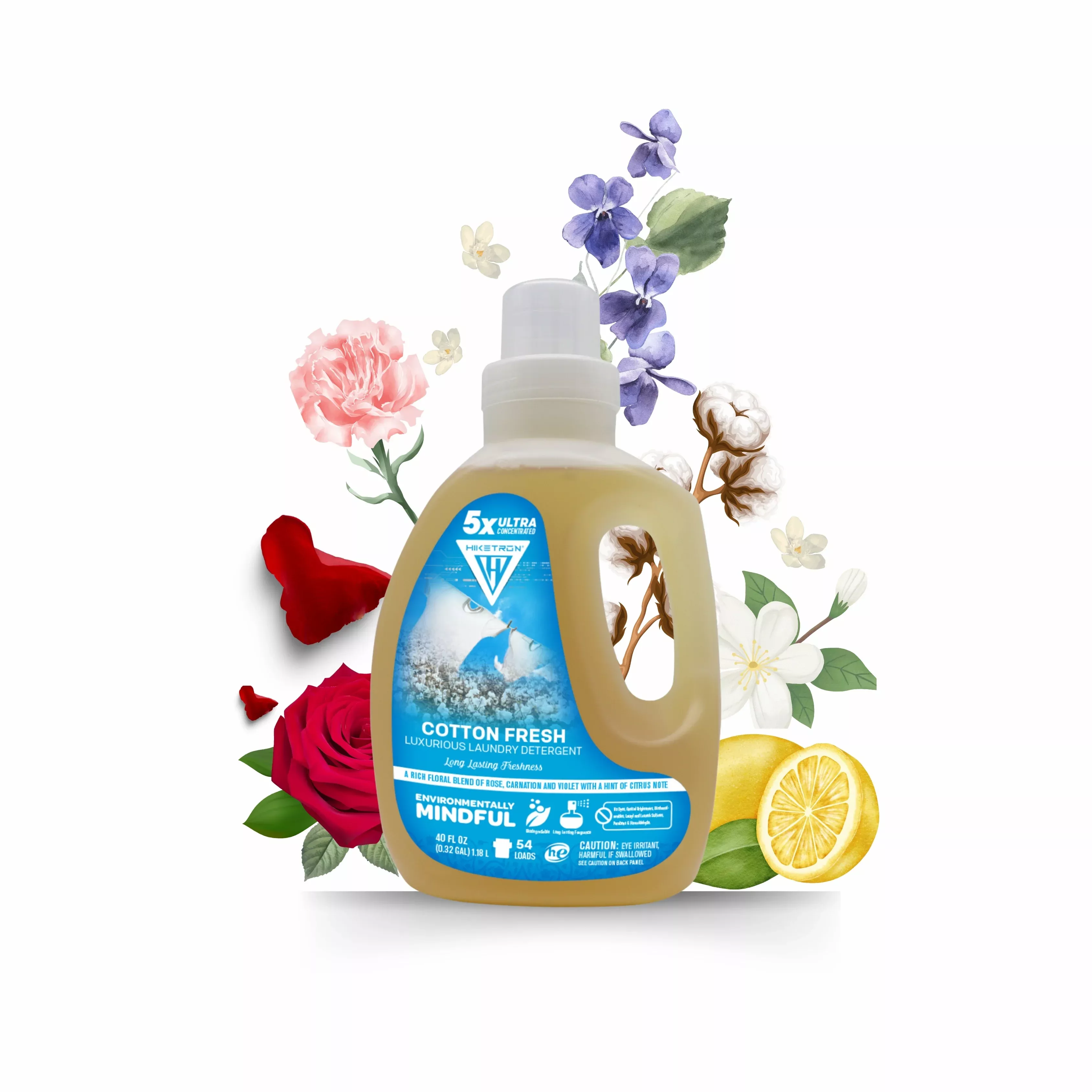 Hiketron Cotton Fresh Long Lasting Scented Liquid Laundry Detergent