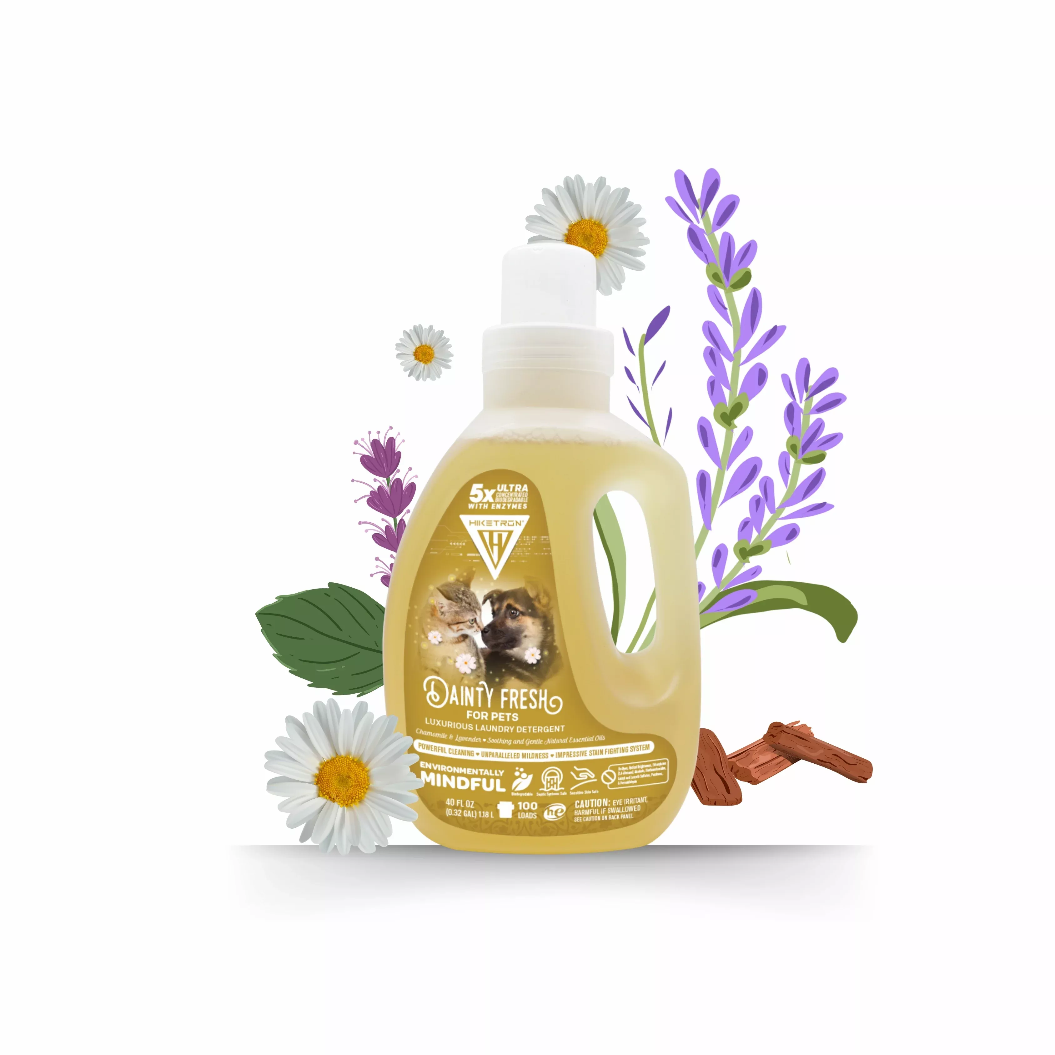 Hiketron Dainty Fresh For Pets: Scented Pet-friendly Laundry Detergent