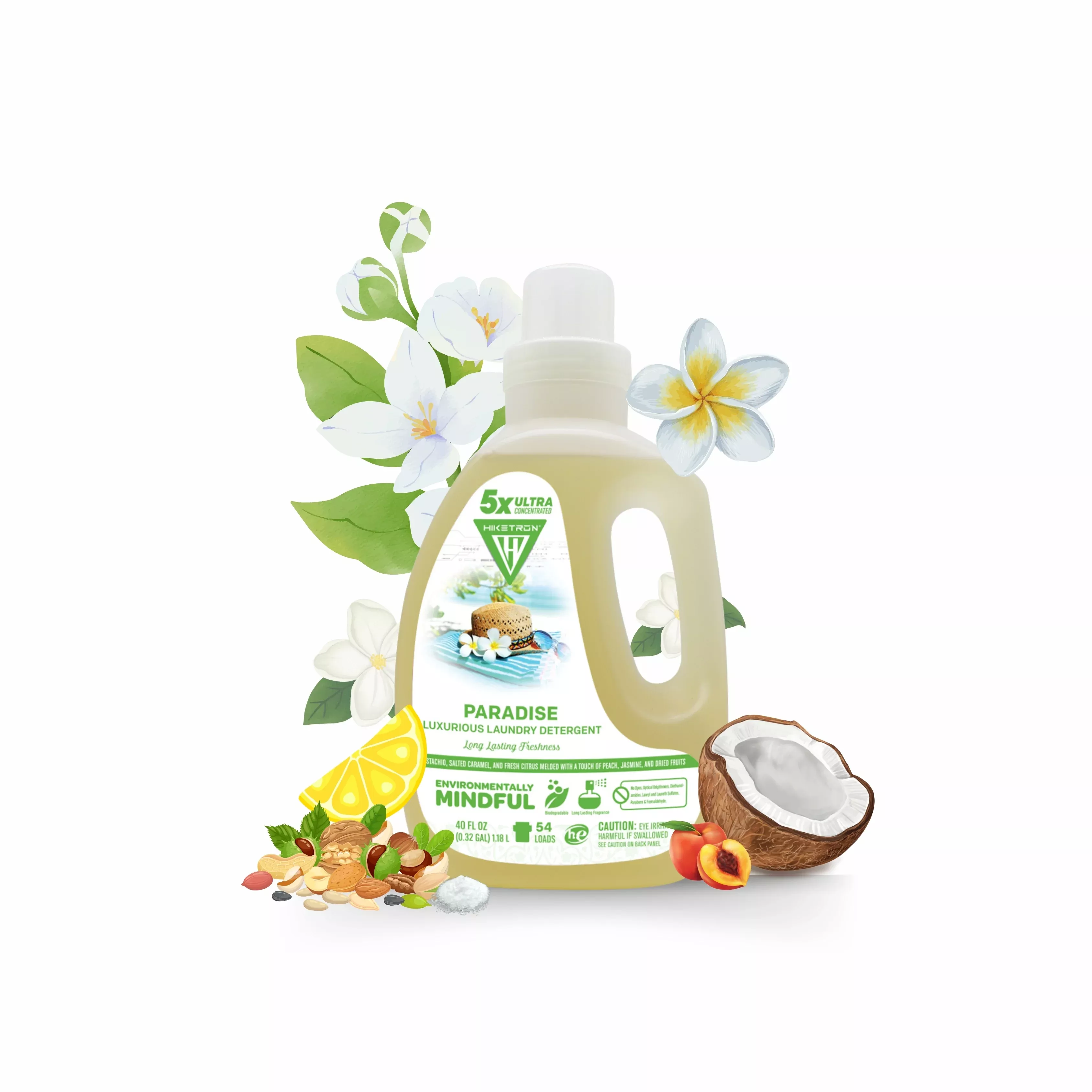 Hiketron Paradise Long Lasting Scented Liquid Laundry Detergent