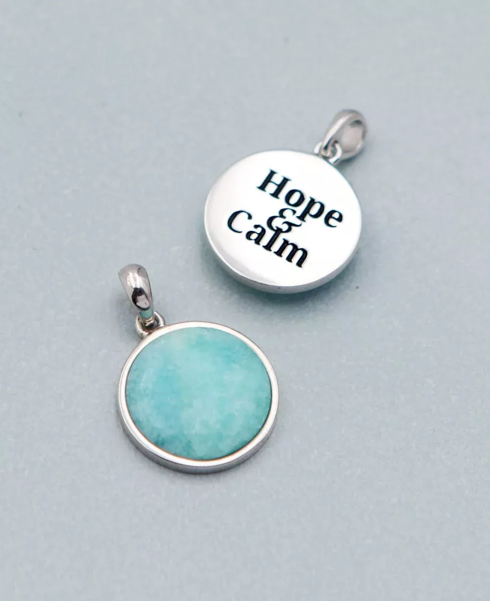 Hope and Calm Amazonite Pendant