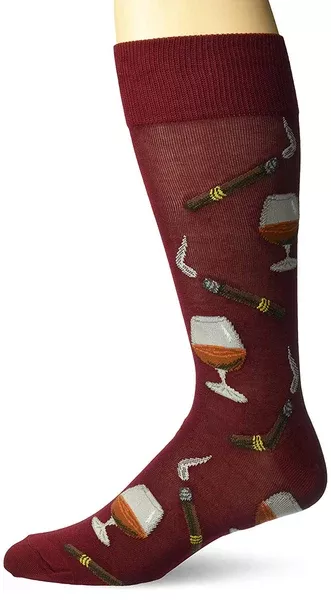 Hot Sox Men's Novelty Crew Socks