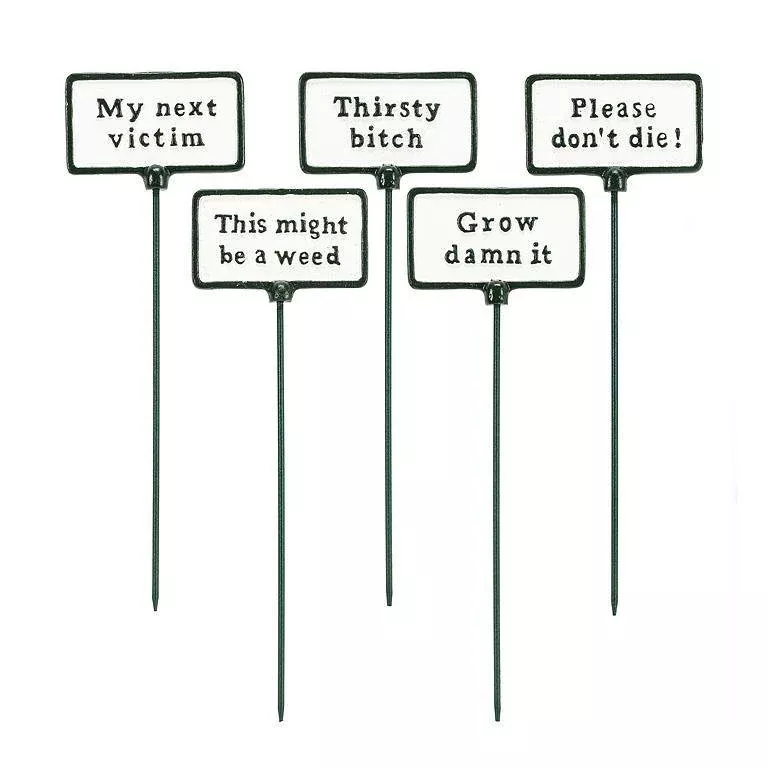 Humorous Plant Signs