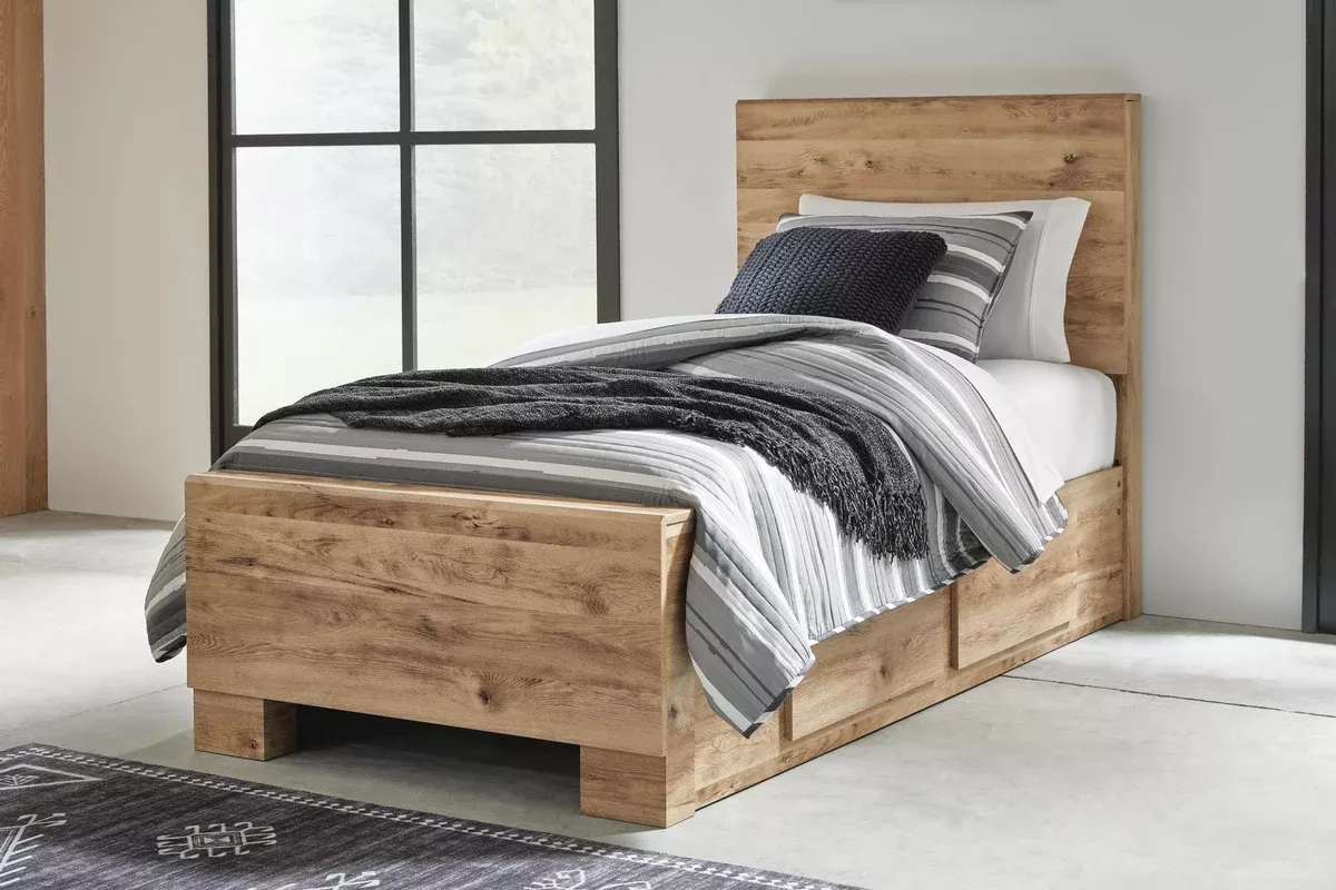 HyannaPanel Bed With 1 Side Storage