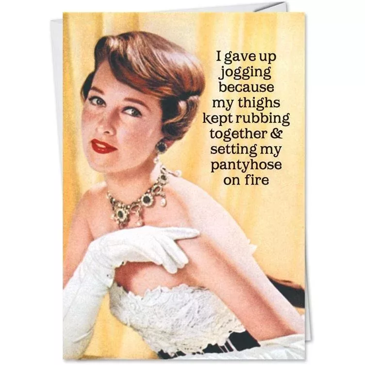I Gave Up Jogging - Greeting Card - Birthday