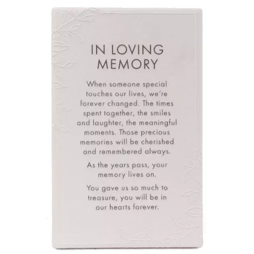 In Loving Memory Plaque