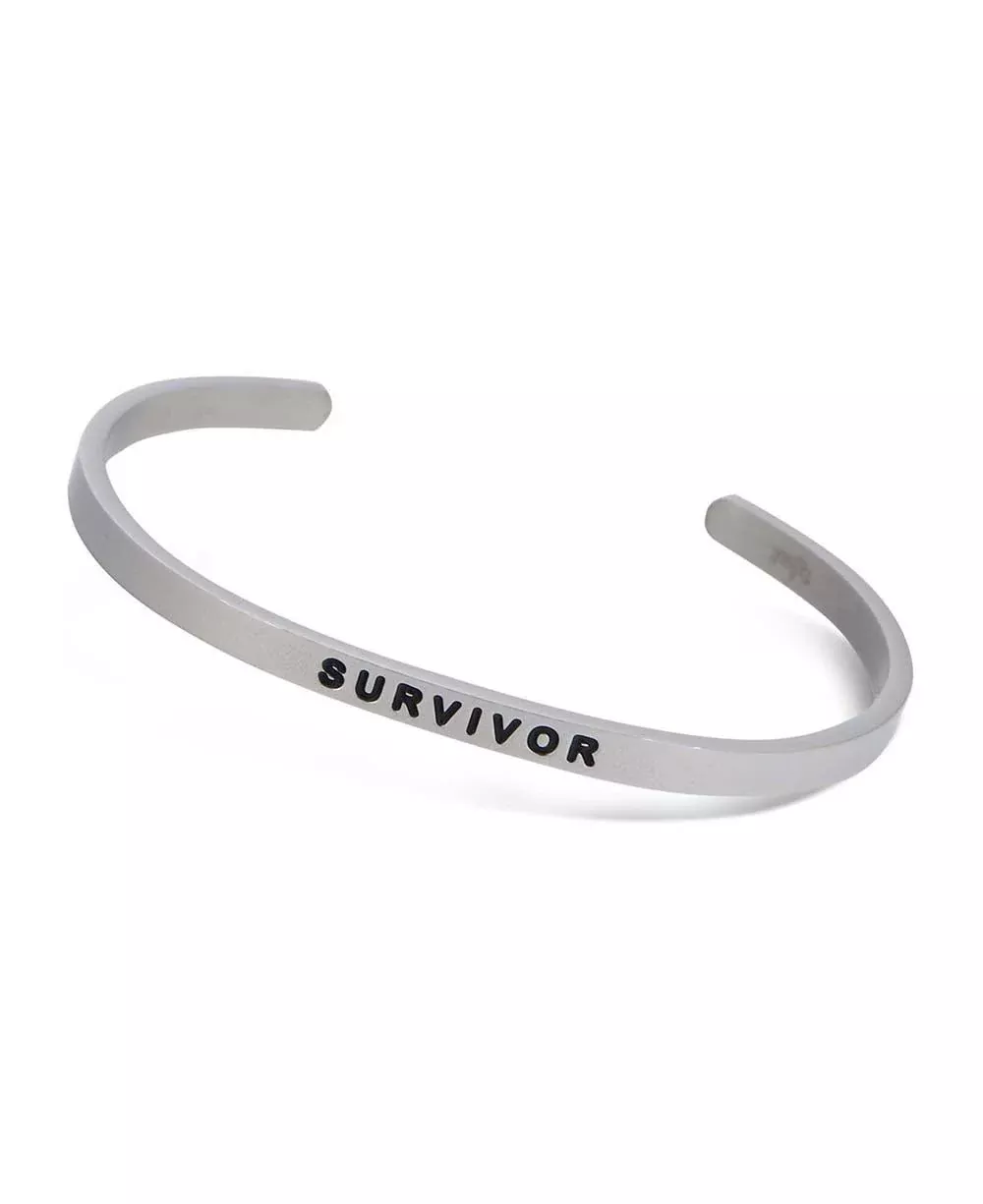 Inspirational Cuff Bracelet, Survivor