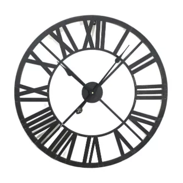Iron Frame Clock With Roman Numbers