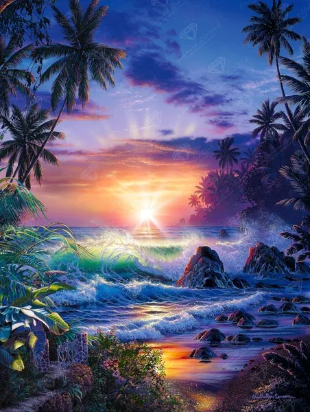 Island Seascape Sunrise