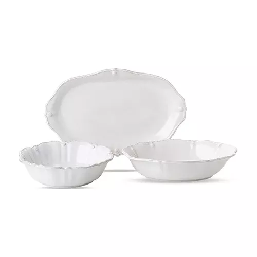 Juliska Berry and Thread Serveware Whitewash Serving Set by Juliska, 3pc