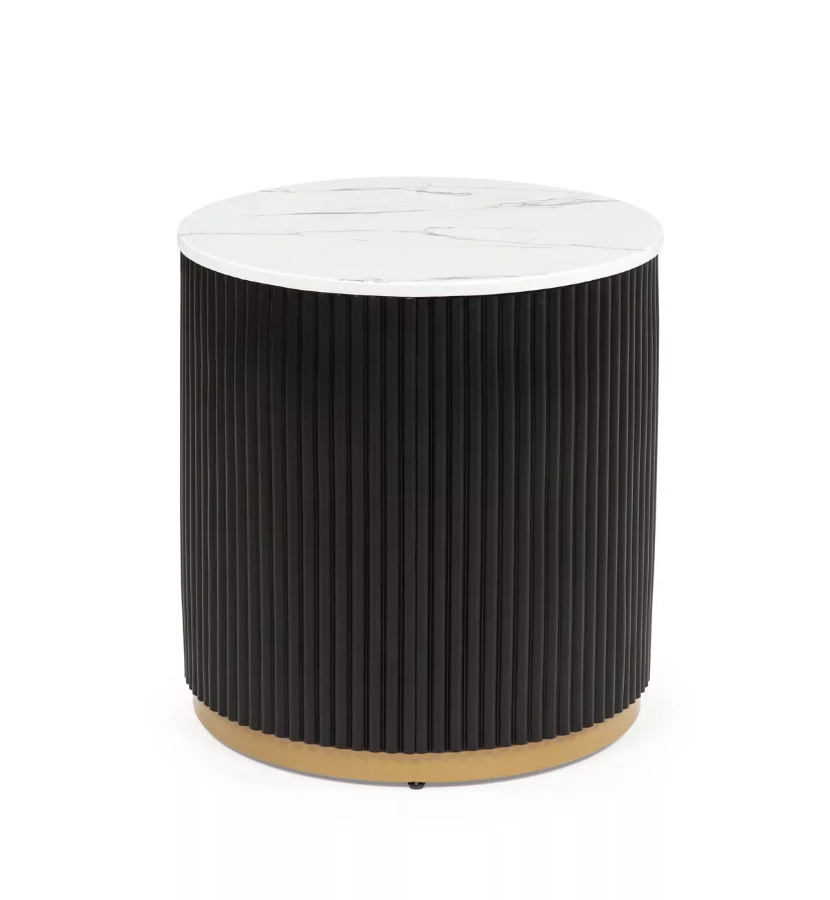 Kara - End Table - Black / White
