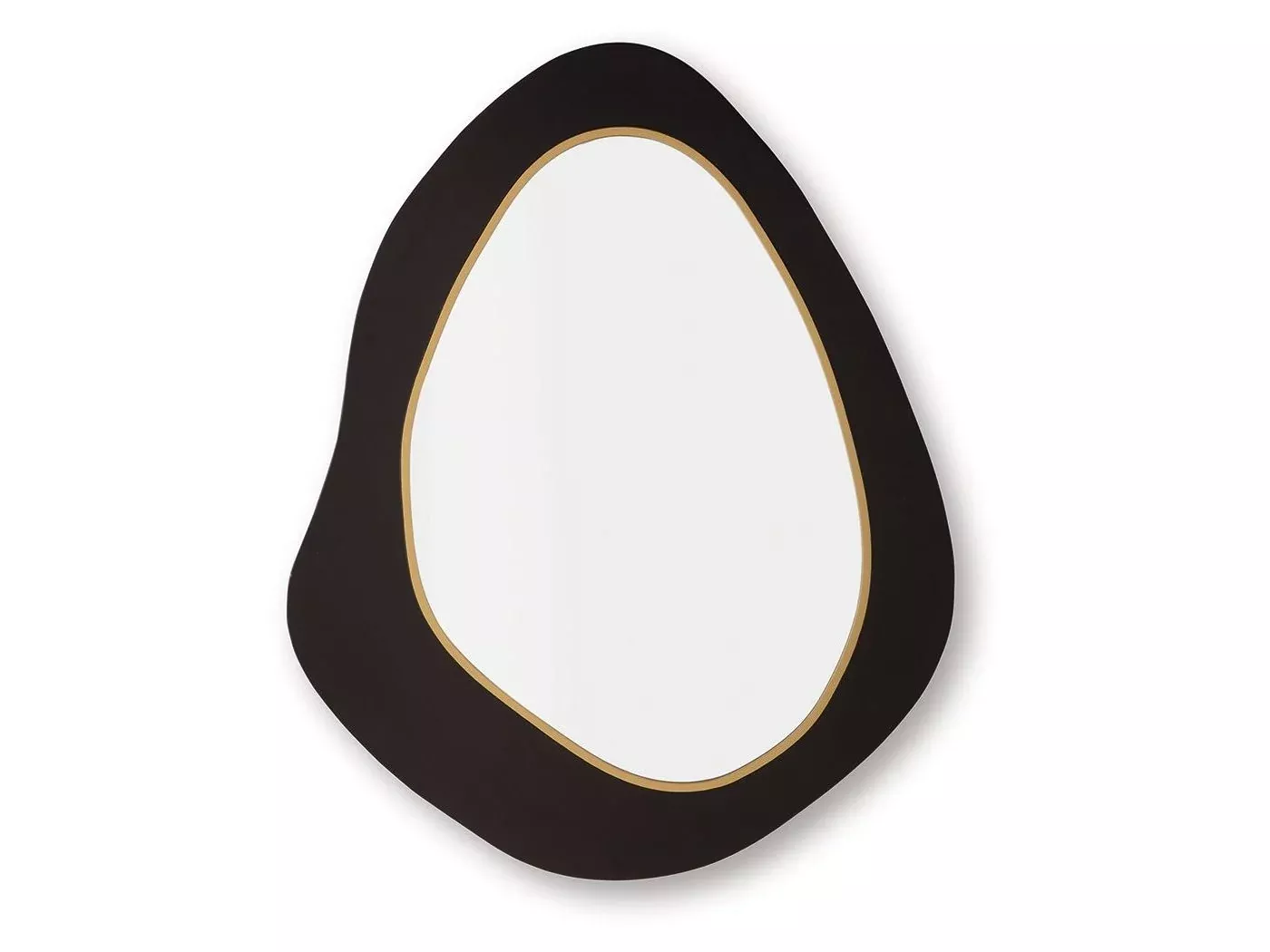 Kierlock - Accent Mirror - Black / Gold Finish