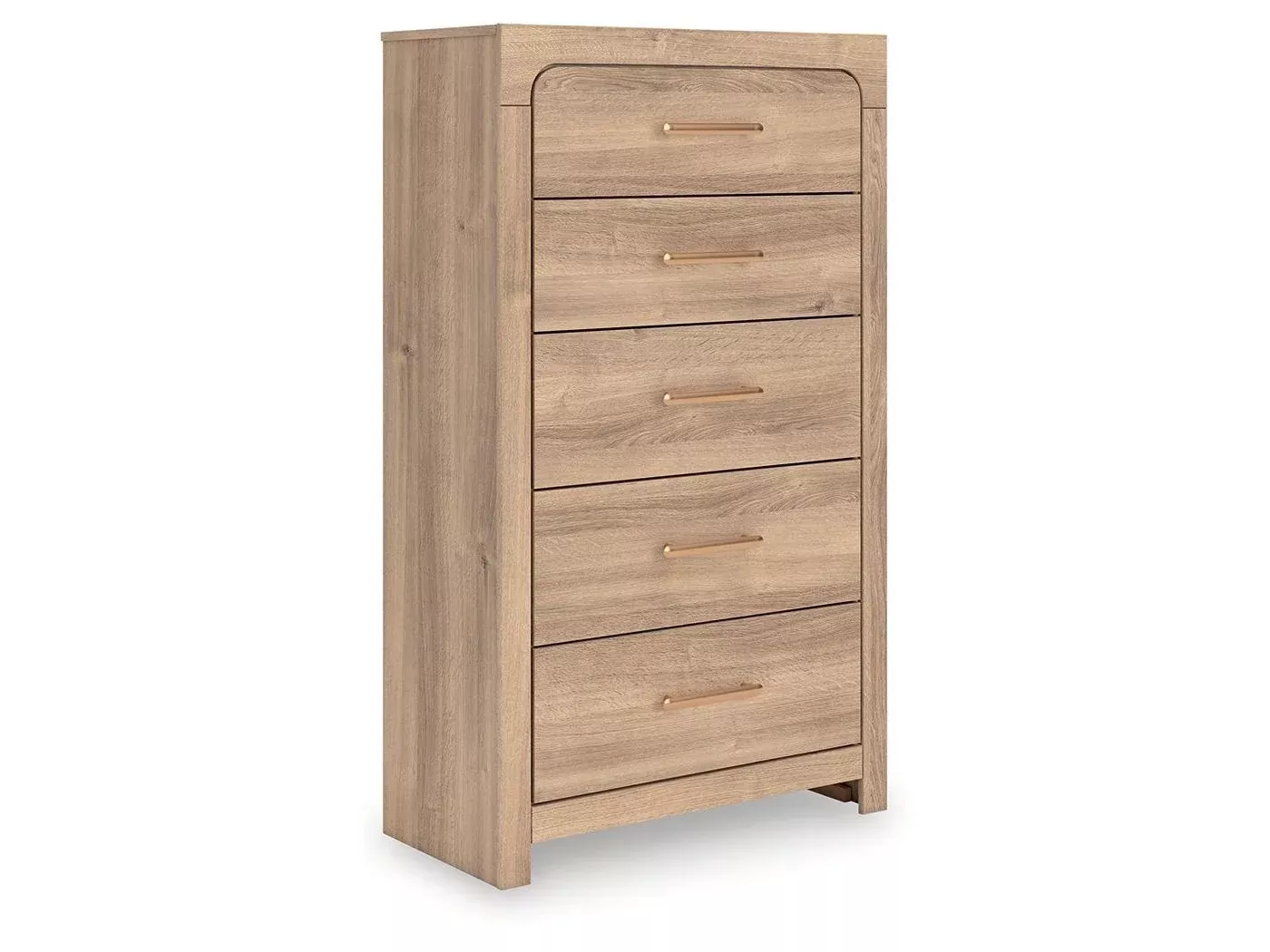Kinlanni - Five Drawer Chest - Tan