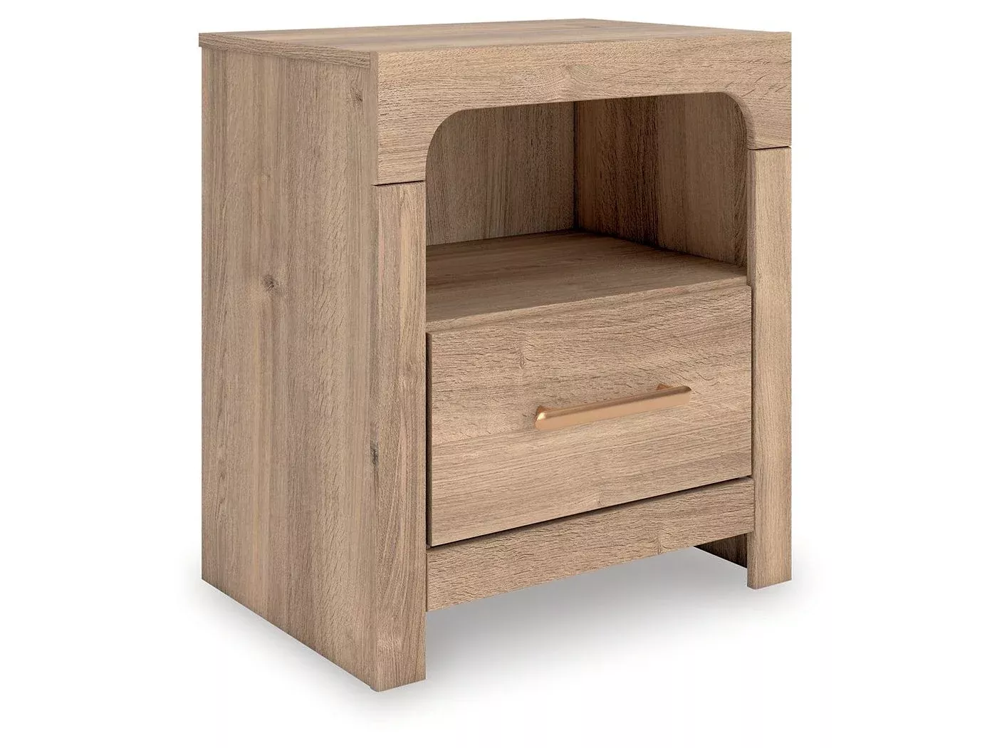 Kinlanni - One Drawer Night Stand - Tan