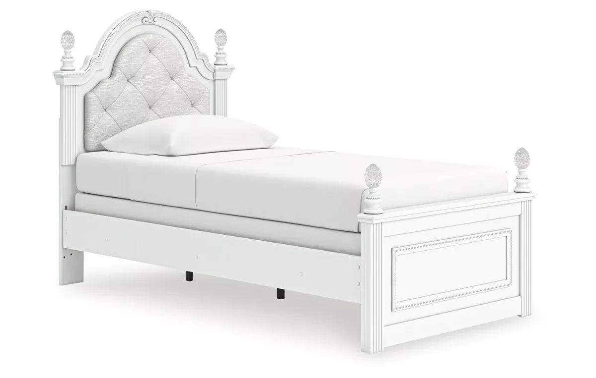 Kozlani Twin Upholstered Panel Bed
