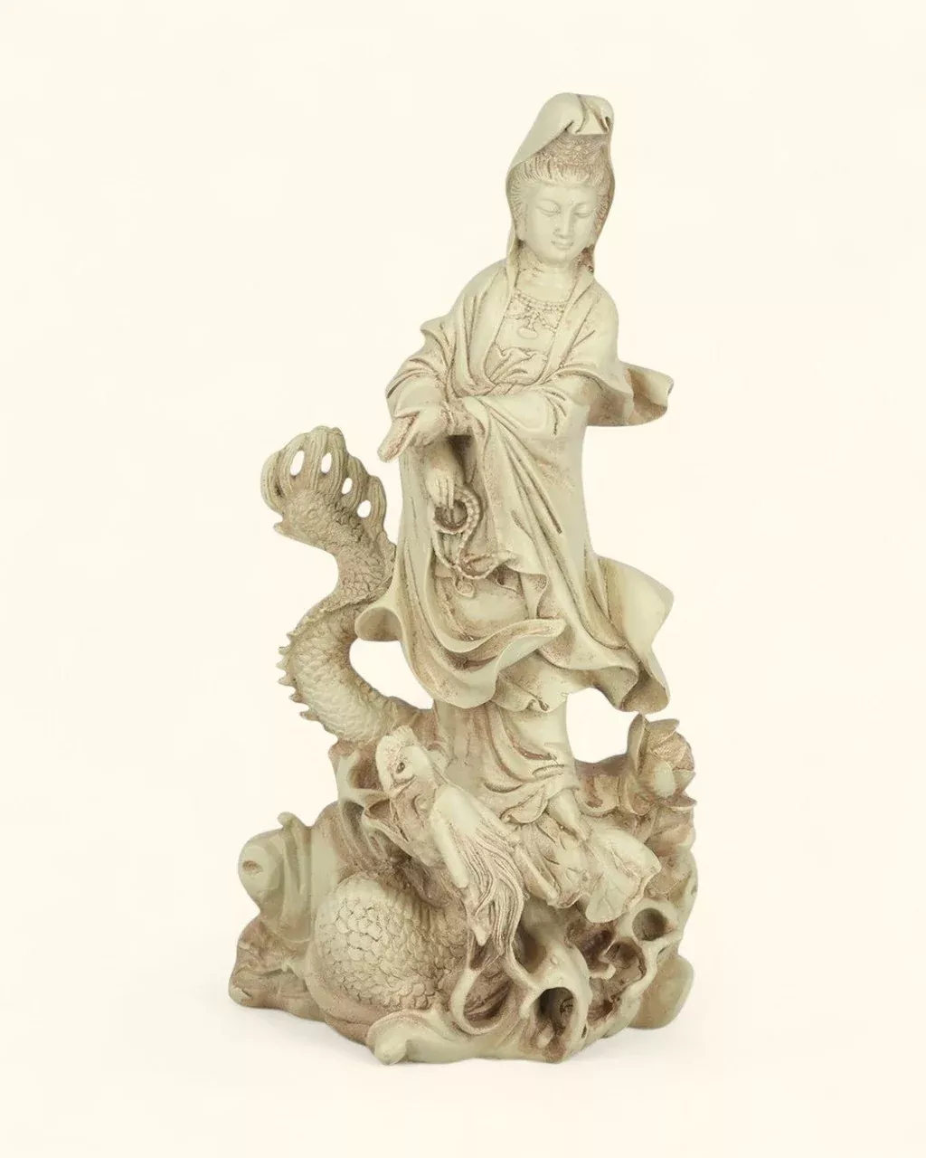 Kuan Yin on Dragon Statue
