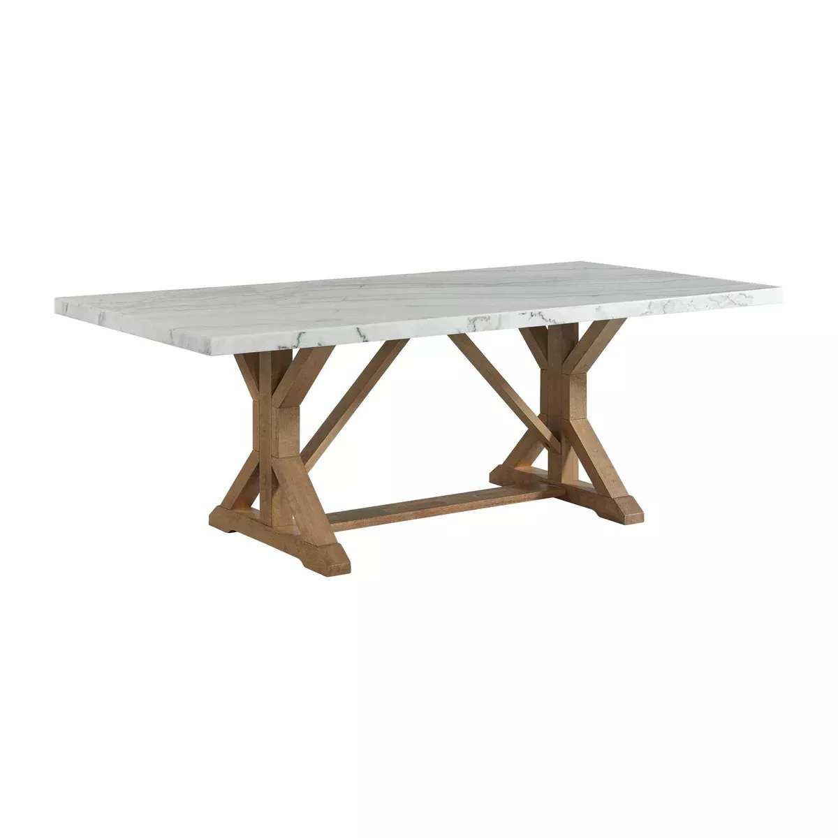 Lakeview - Marble Standard Height Rectangular Dining Table - White