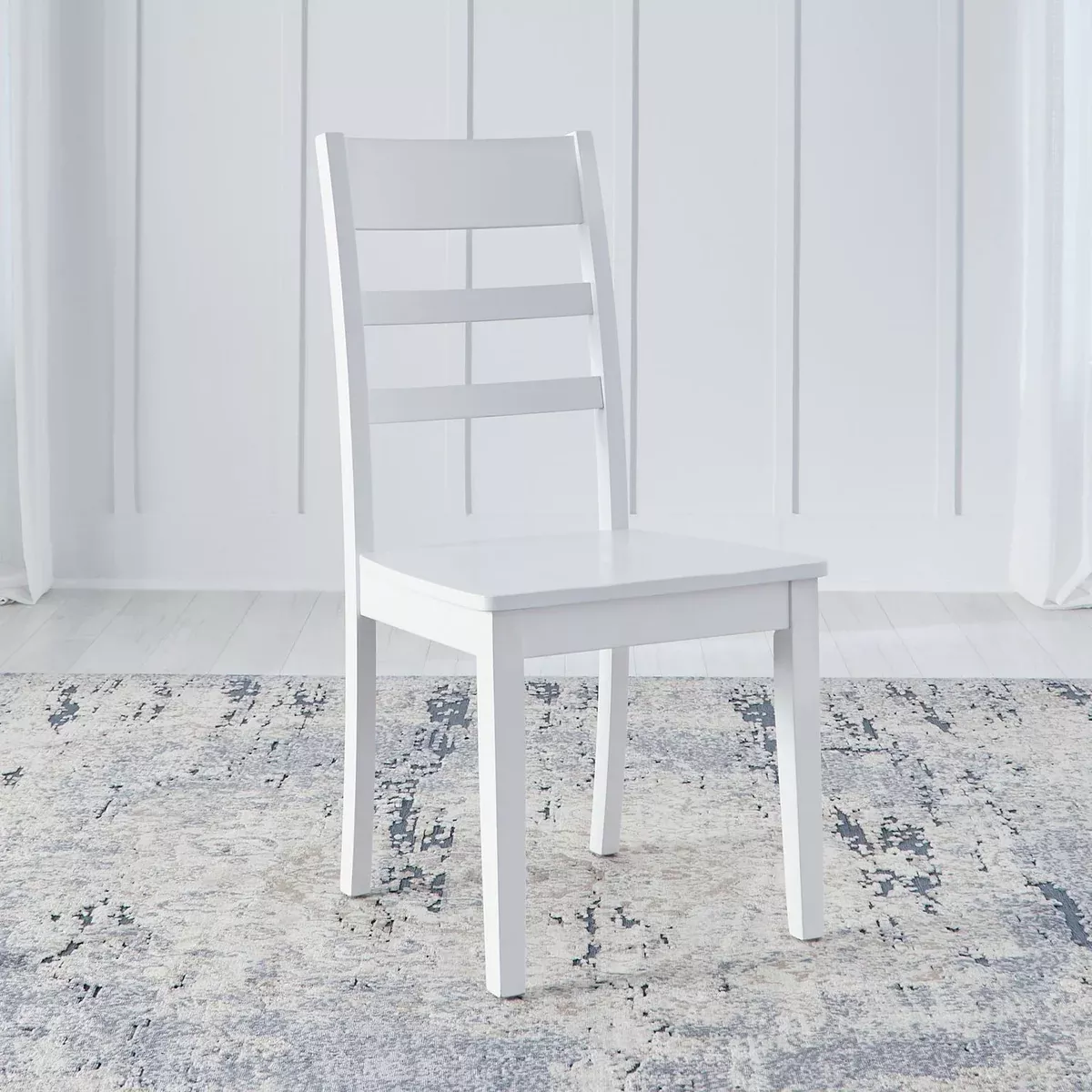 Landale - Ladderback Side Chair - Chestnut & White