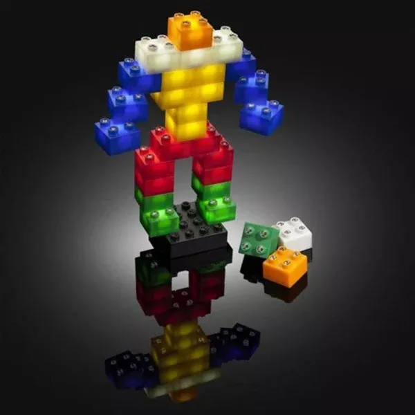 Light Stax Illuminated Blocks - Led Light Up Building Blocks - 36 Piece Set