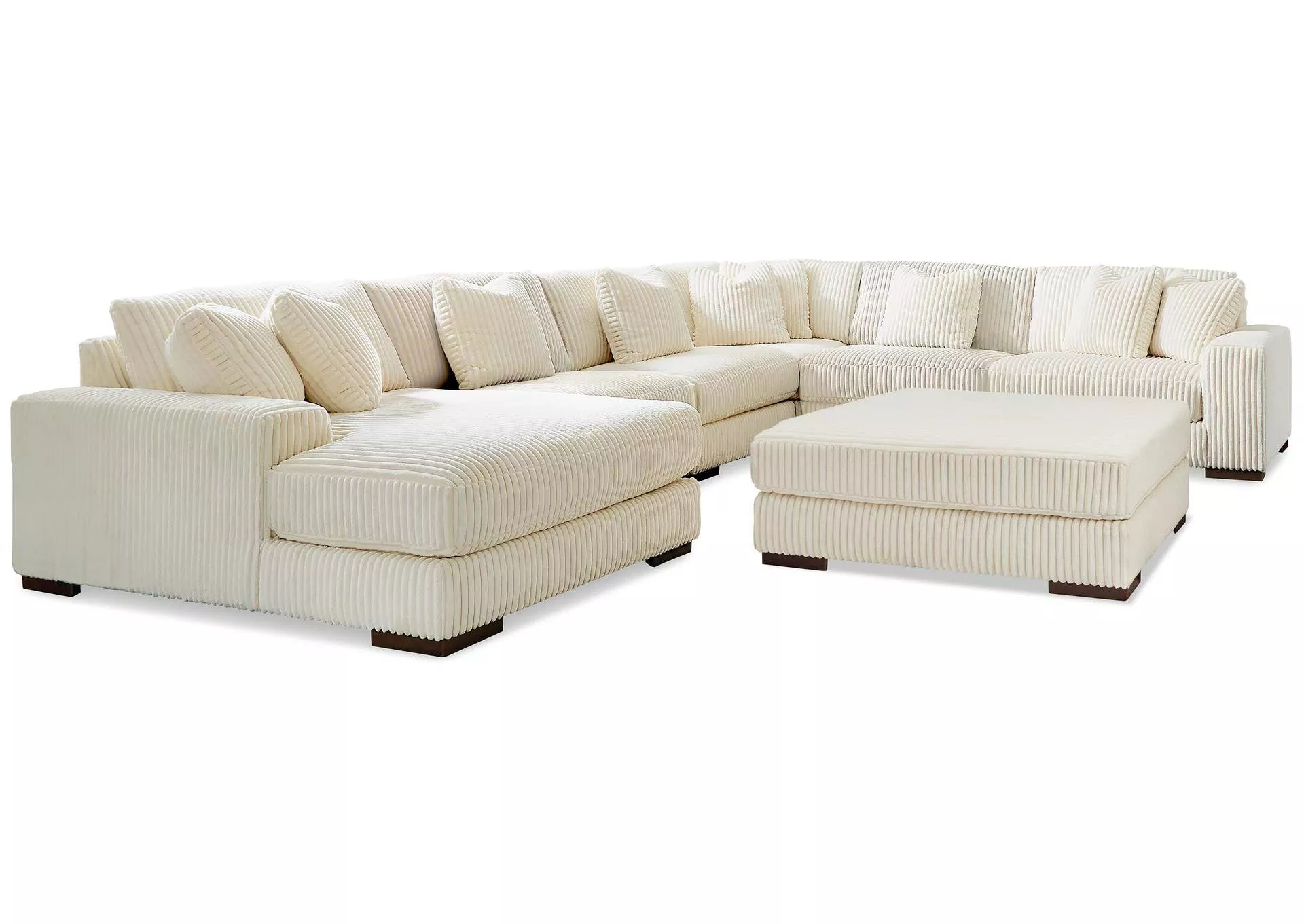 Lindyn 6-Piece Sectional with Ottoman