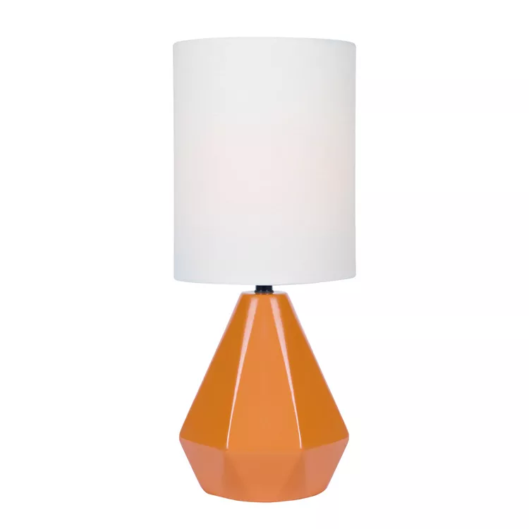 Lite Source Mason Table Lamp - Ceramic Base, White Linen Shade - E27 60W Max