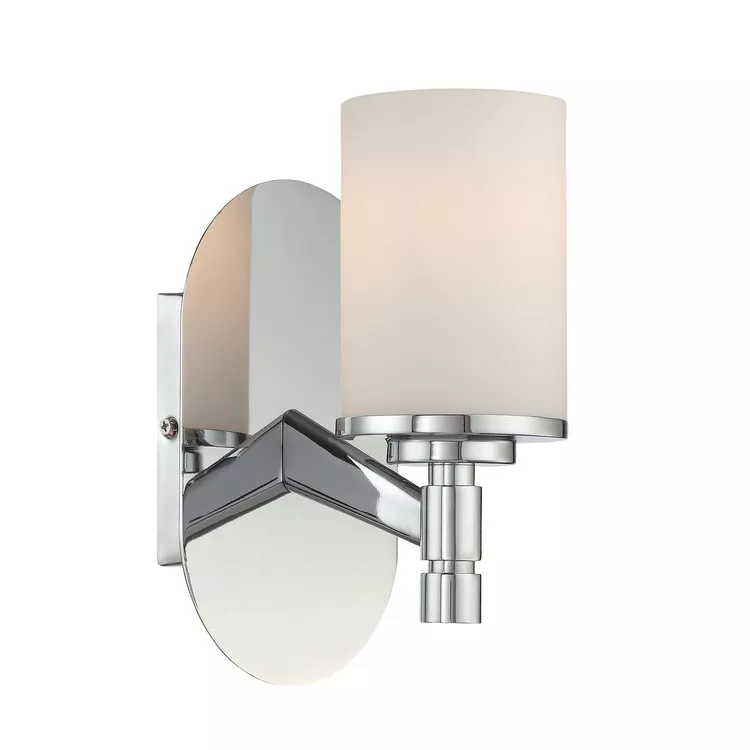 Lite SourceLina Wall Lamp - Chrome & Frosted Glass