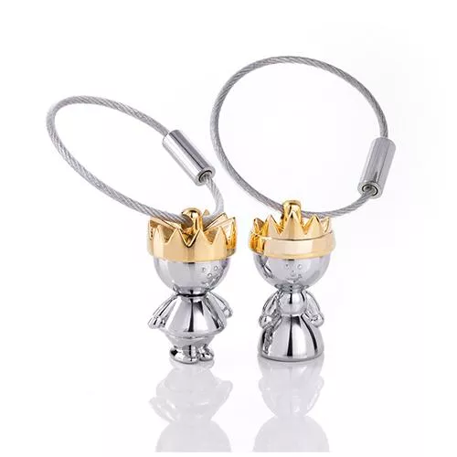Little King & Little Queen Keyring Set by Troika of Germany