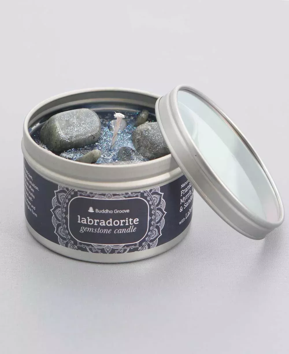 Magical Labradorite Gemstone Aromatherapy Candle