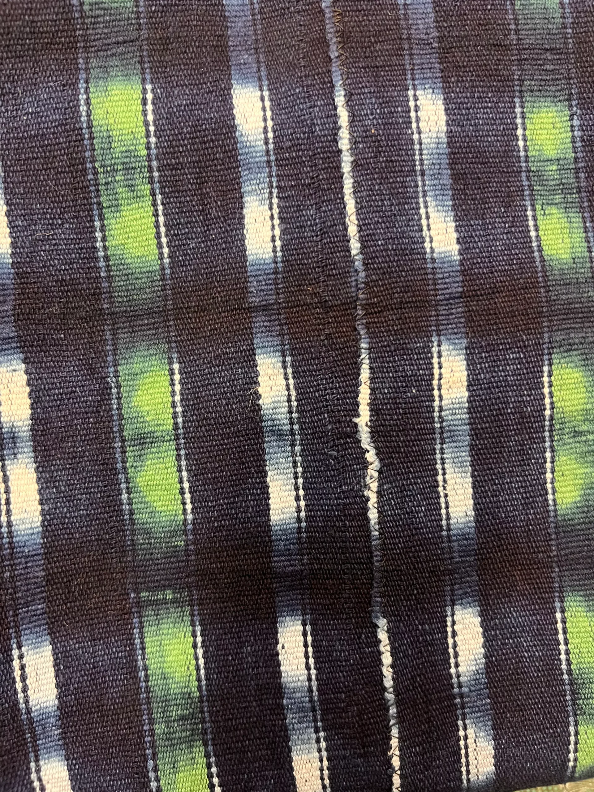Mali Mud Cloth (Blue, White & Green)