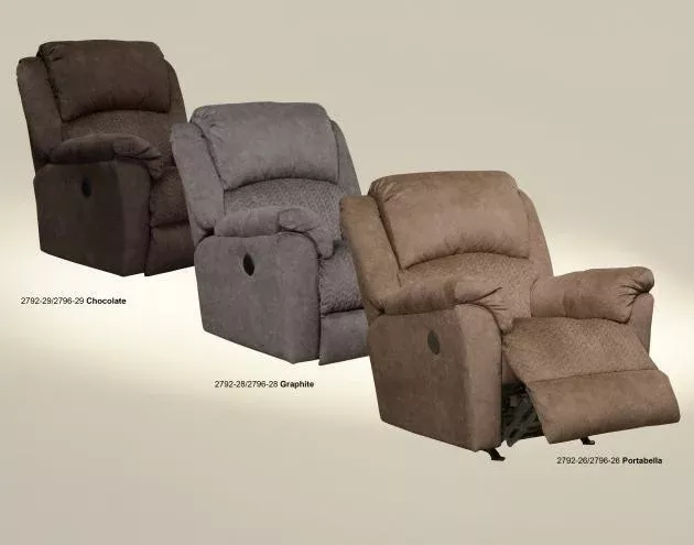 Malloy Power Rocker Recliner by Catnapper – 3 Colors