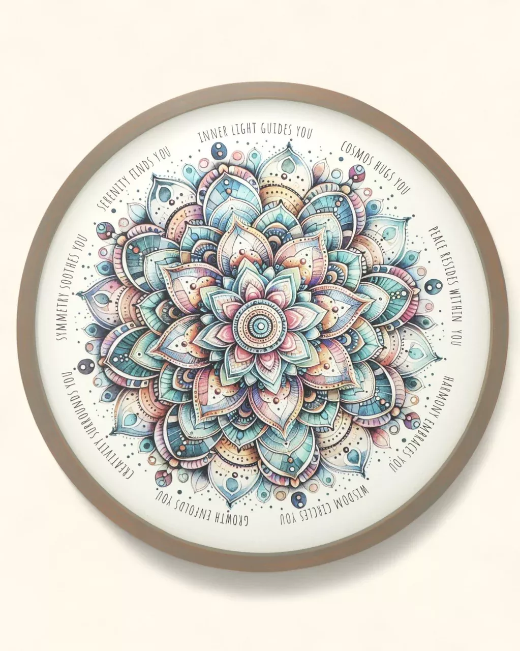 Mandala Affirmation Wall Art