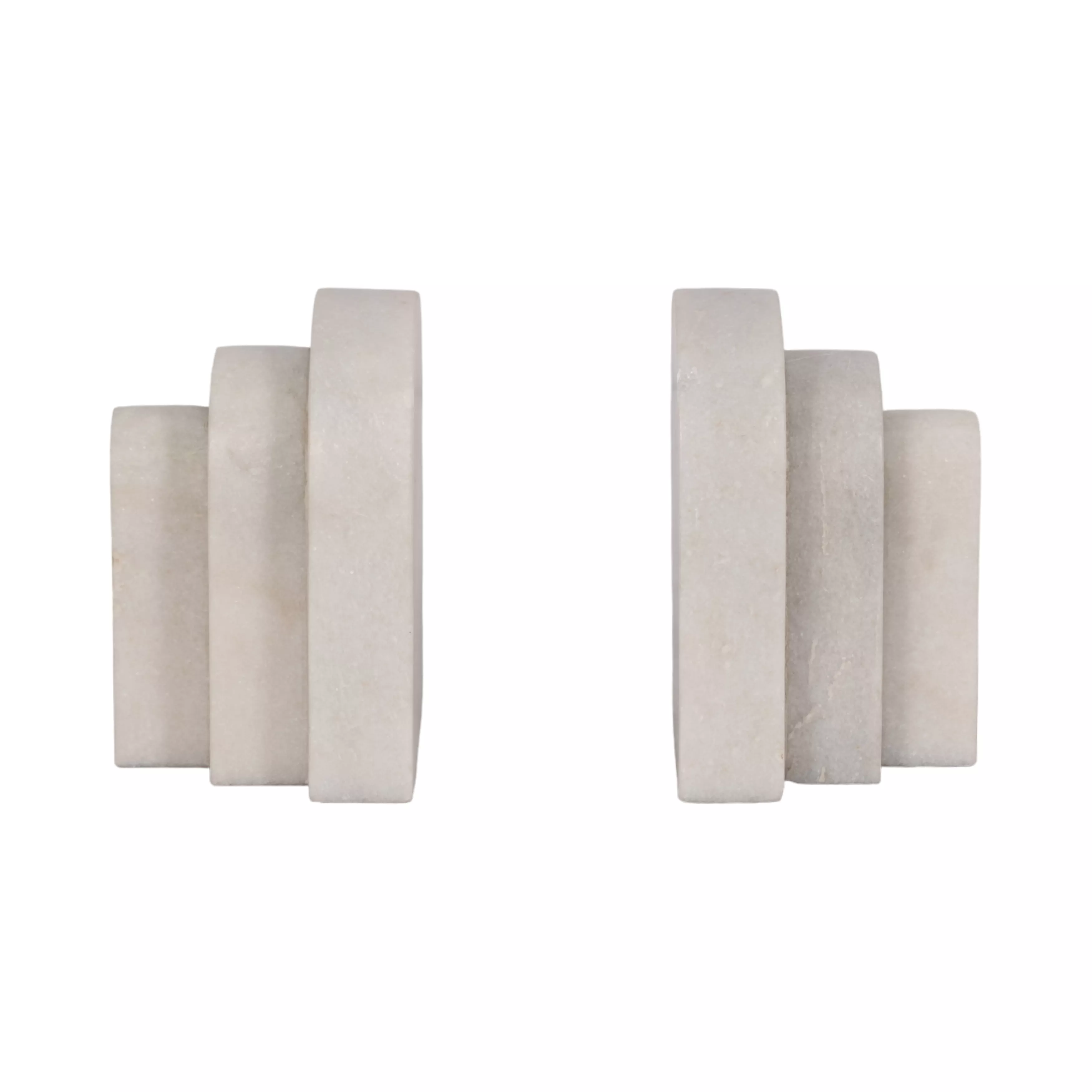 Marble Layered Arches Bookends