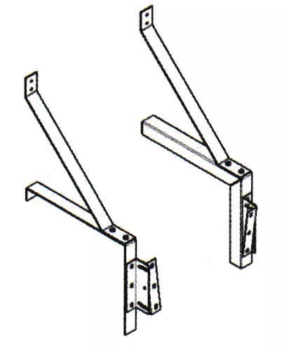 Mars B0008 10" Clearance Drum-Roll-Style Extended Offset Mounting Bracket