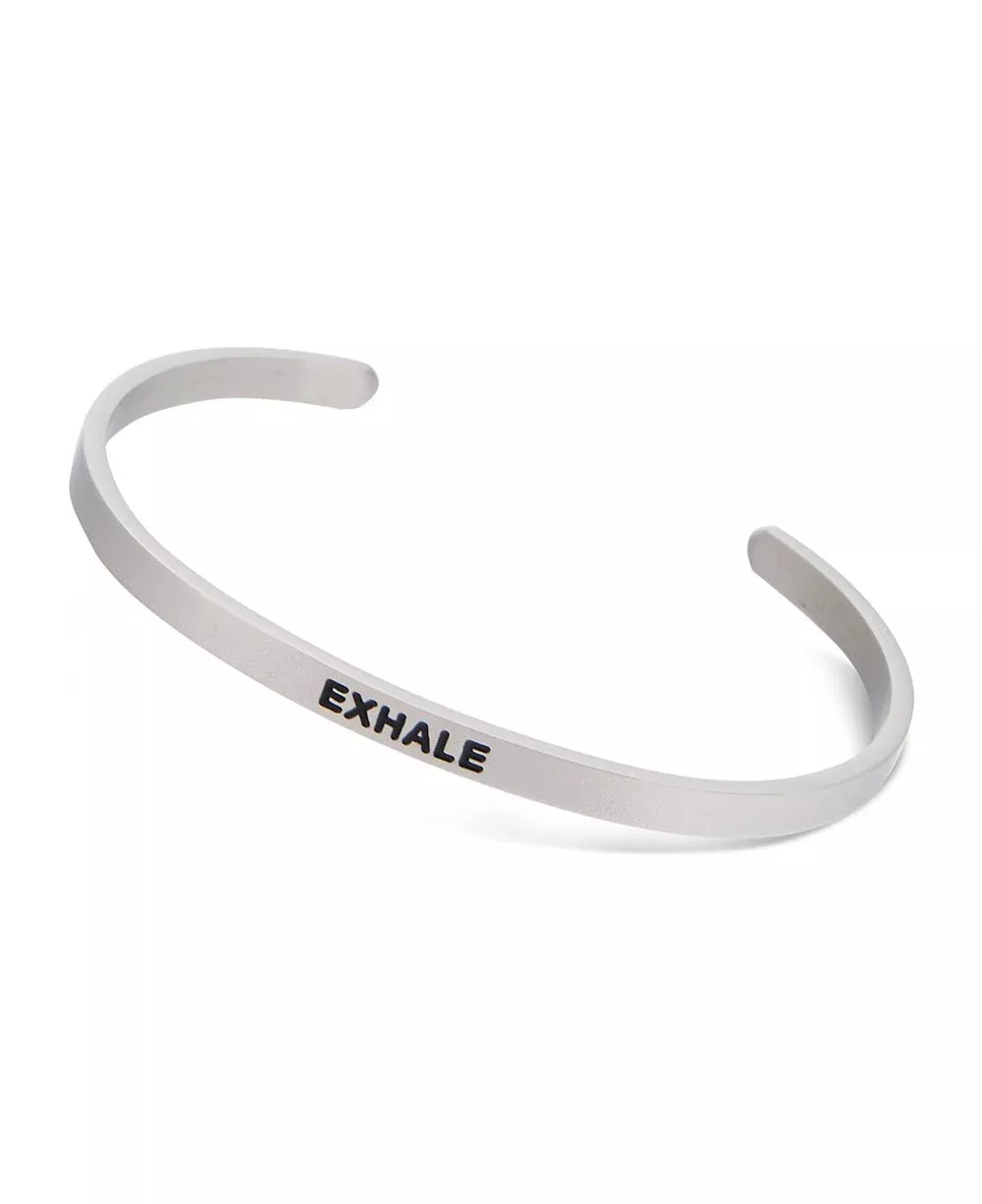 Meditational Cuff Bracelet, Exhale