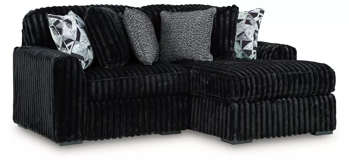Midnight-Madness Sectional with Chaise