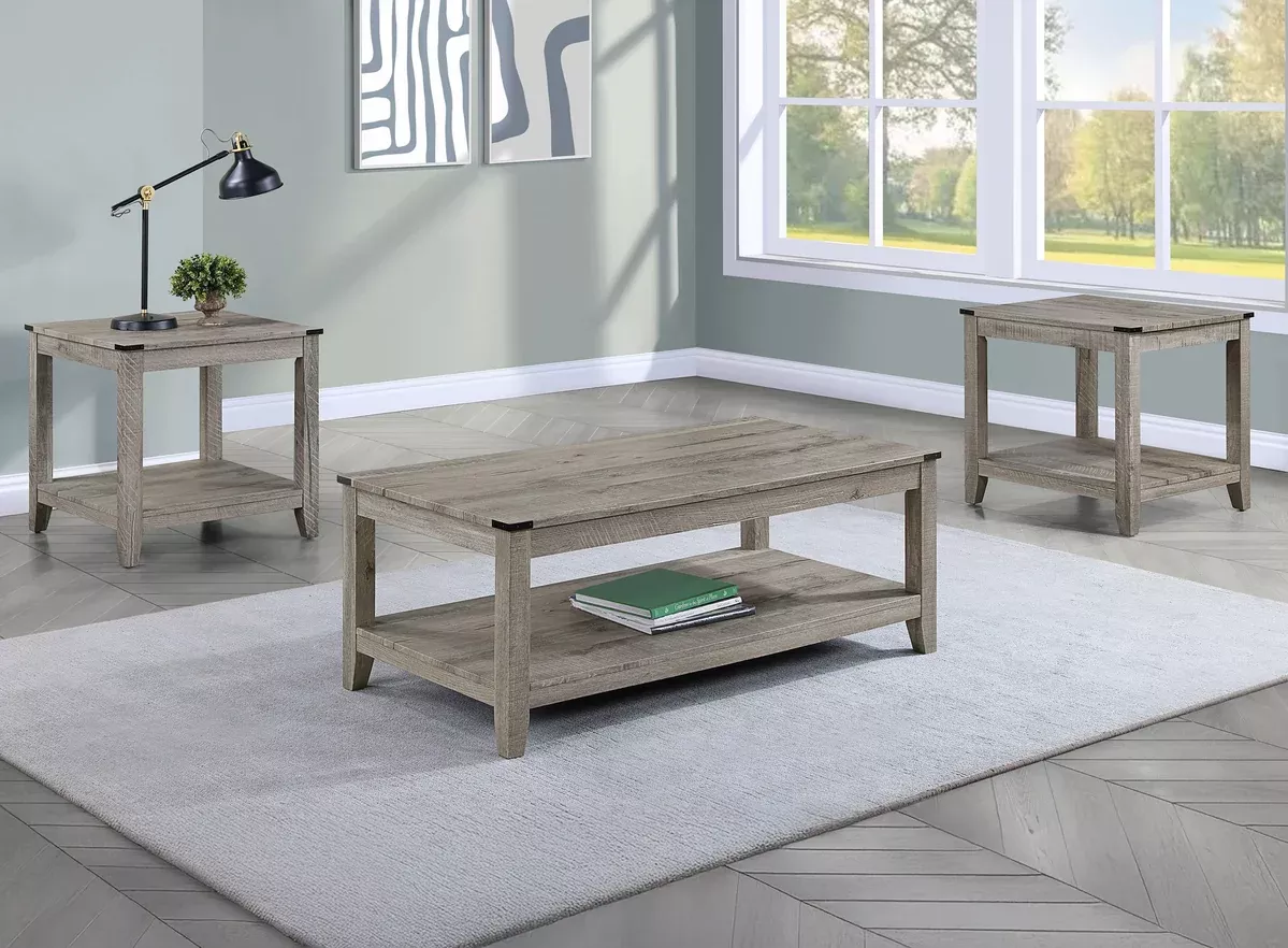 Milton 3 PieceCocktail Set - Coffee table and 2 End Tables