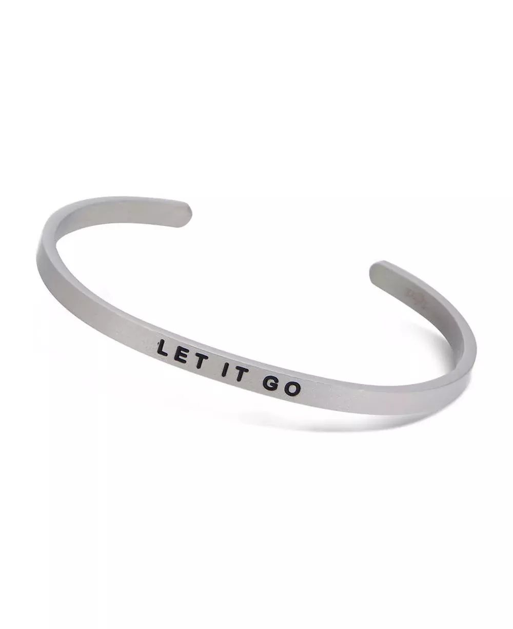 Mindful Cuff Bracelet, Let It Go