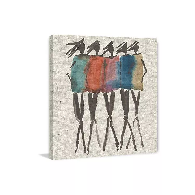Model Blush II Painting Print on Wrapped Canvas