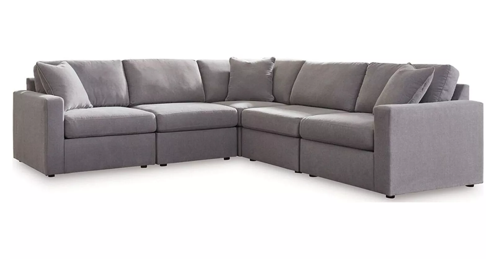 Modmax 5-Piece Sectional in Granite