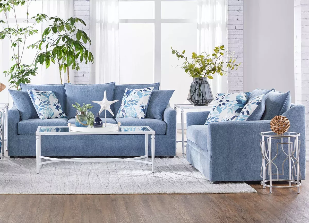 Molly Slate Sofa & Loveseat Set