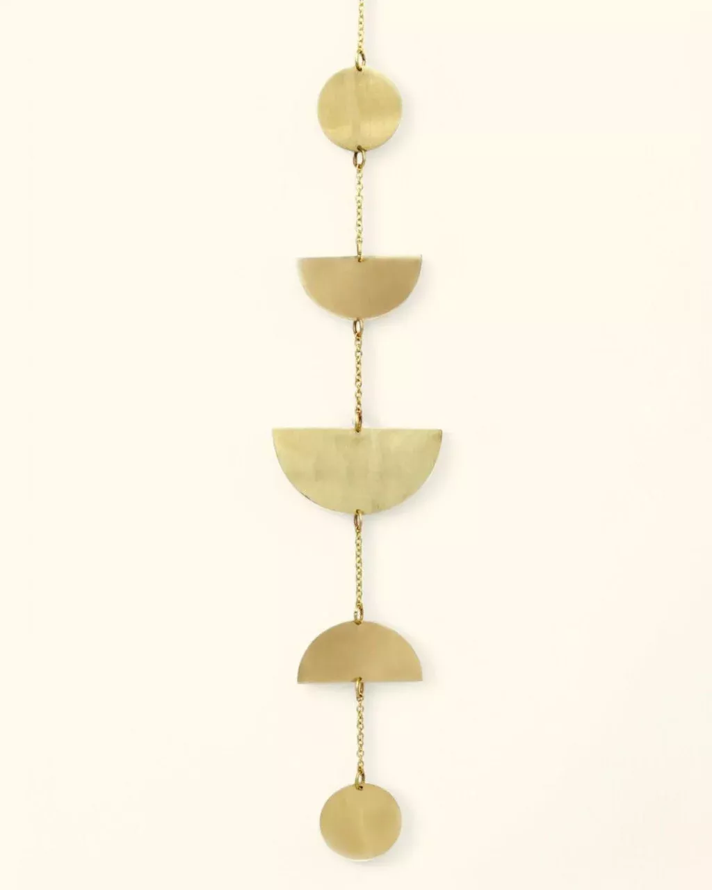 Moon Phase Wall Hanging, Brass