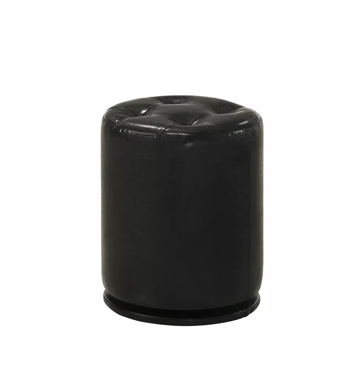 MORGAN ROUND SWIVEL STOOL - BLACK