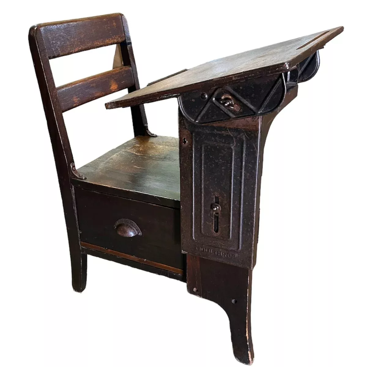 Moulthrop Movable Student's Oak Desk