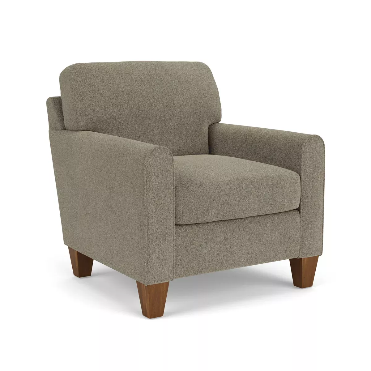 Moxy - Fabric Chair, Rounded Mailbox Arms