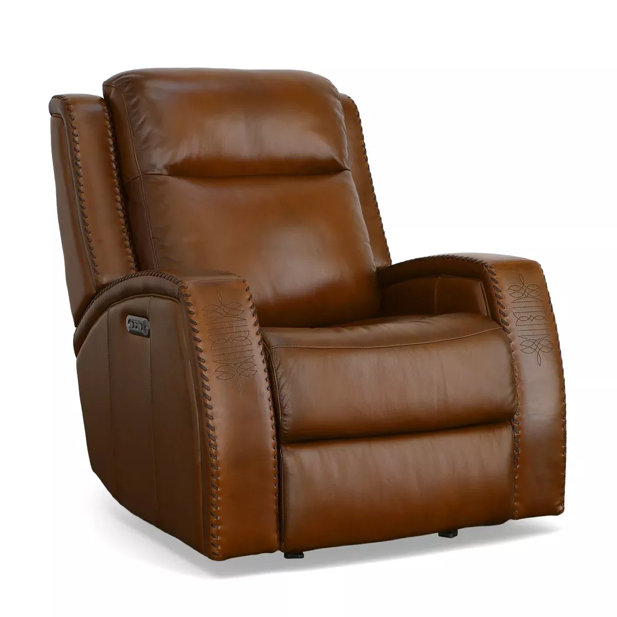 Mustang - Power Gliding Recliner With Power Headrest - Rust