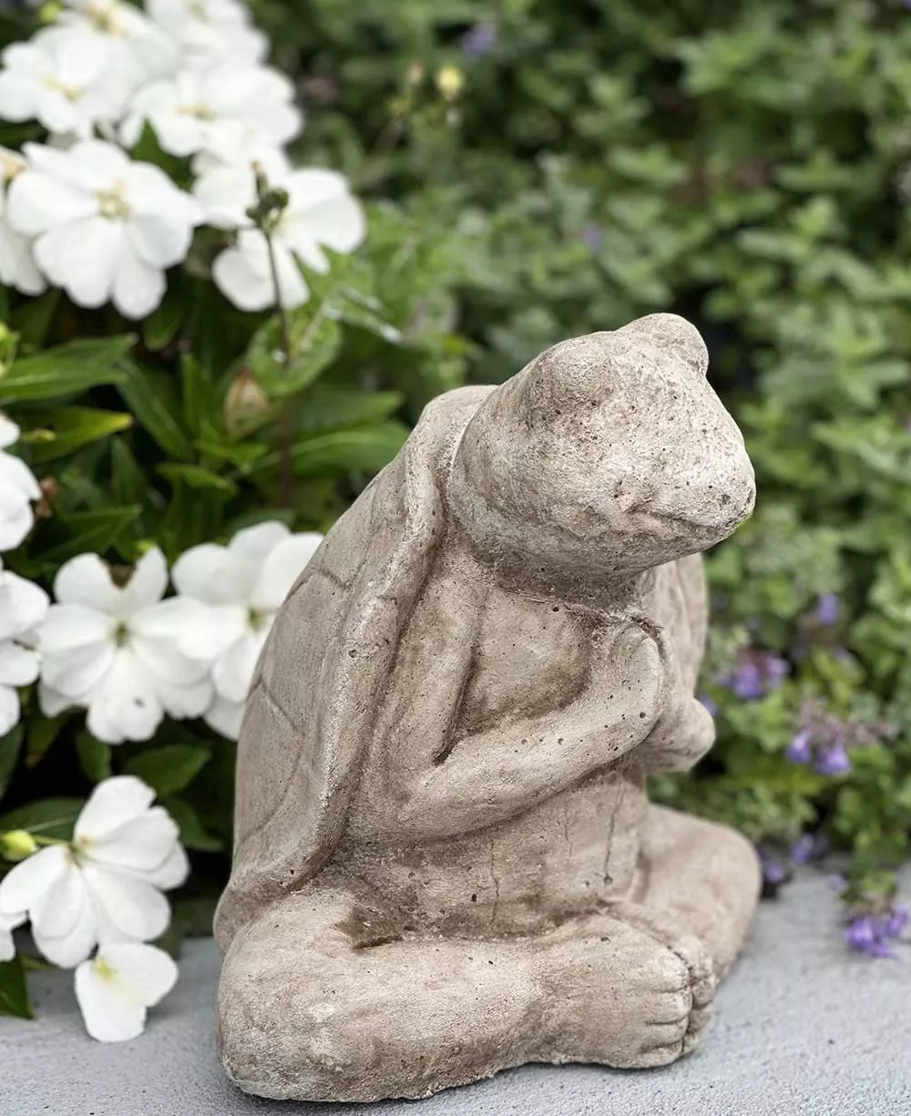 Namaste Yoga Karma Turtle Statue USA Made