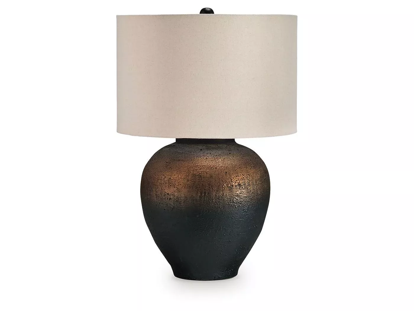 Newgerhard - Metal Table Lamp - Brown / Black