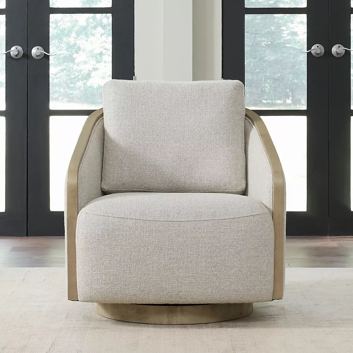 Nora - Upholstered Swivel Accent Chair