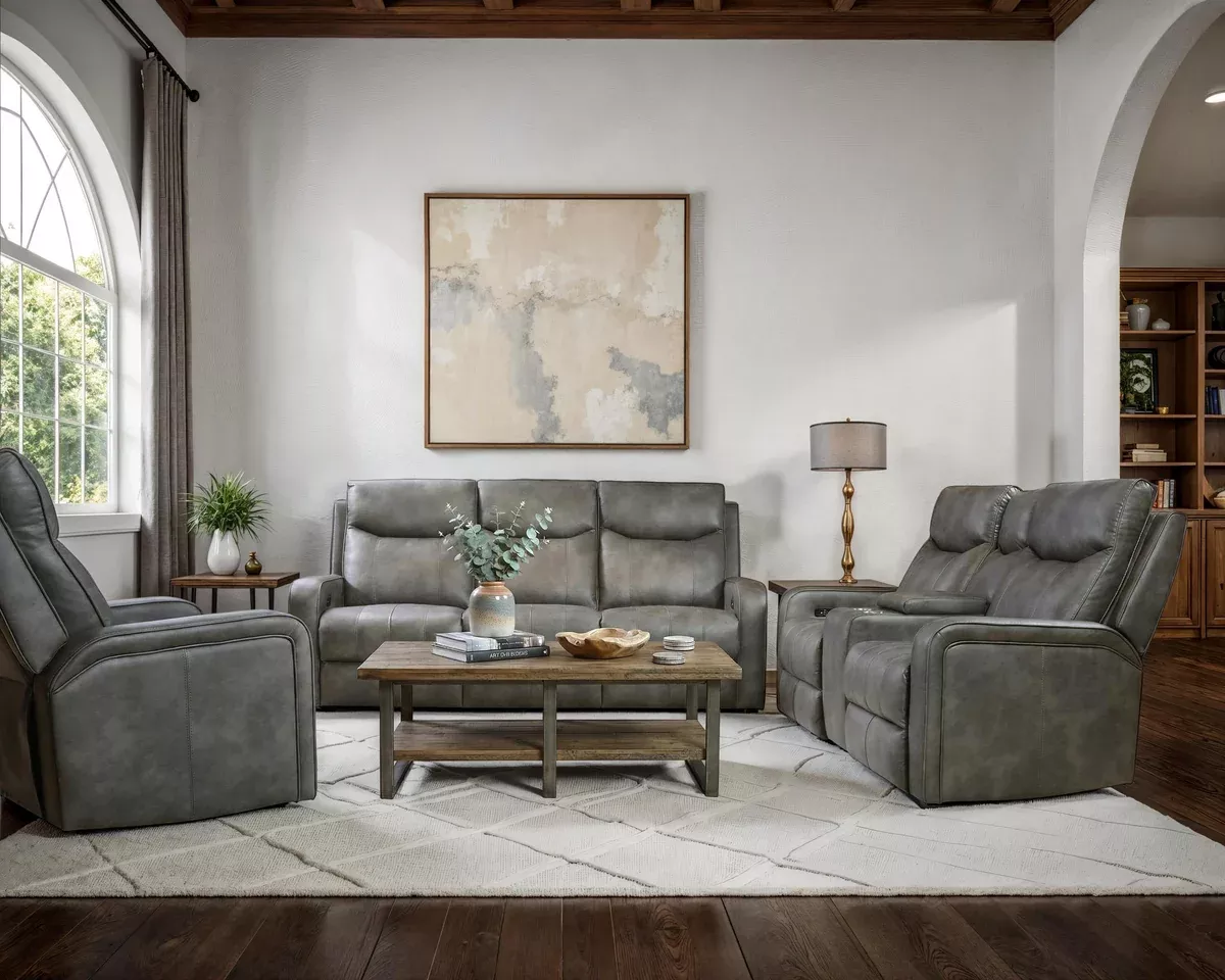 Nova Graphite Reclining Living Room Sets