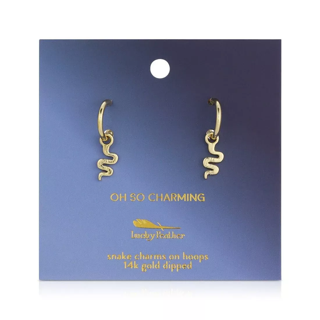 Oh So Charming - Snake Hoop Earrings
